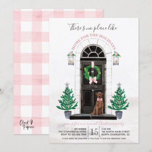 Schokolade Labrador Labrador Retriever Holiday Par Einladung