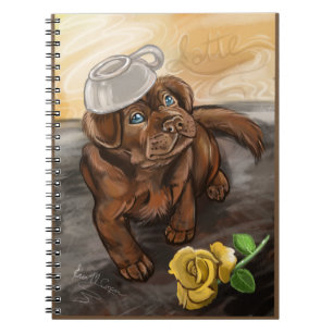 Schokolade Labrador Latte Notizblock