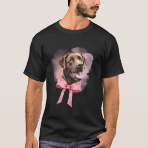 Schokolade Labrador Lover Geschenk Coquette Pink B T-Shirt