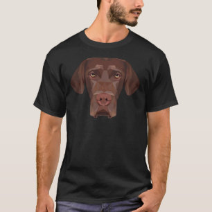 Schokolade Labrador Low Poly2dart T-Shirt
