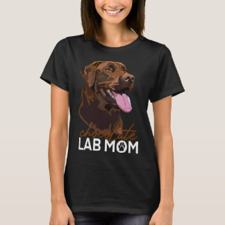 Schokolade Labrador Mama Brown Labrador Retriever  T-Shirt