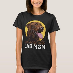 Schokolade Labrador Mama Brown Labrador Retriever T-Shirt