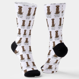 Schokolade Labrador Mama (Labrador Retriever Mama) Socken