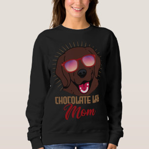 Schokolade Labrador Mama Labrador Retriever Sweatshirt