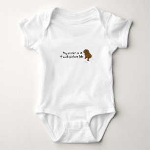 Schokolade Labrador - mehr Rassen Baby Strampler