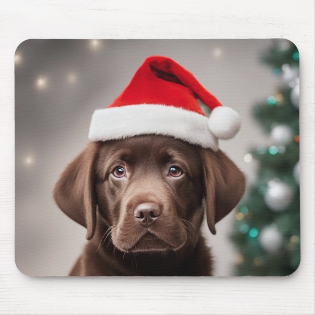 Schokolade Labrador Mousepad (Vorne)