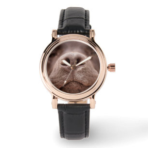 Schokolade-Labrador-Nase-Schließung Armbanduhr