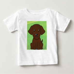 Schokolade Labrador neuer Cartoon zweite Baby T-shirt