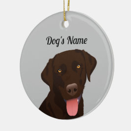 Schokolade Labrador Ornament