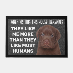 Schokolade Labrador personalisiert Doormat Fußmatte