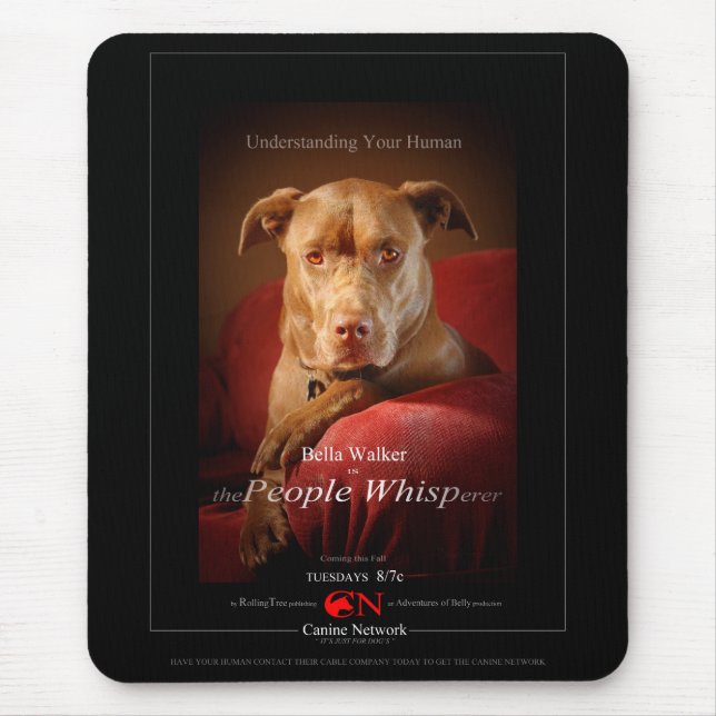Schokolade Labrador Pit Mix Dog Movie Poster Mousepad (Vorne)