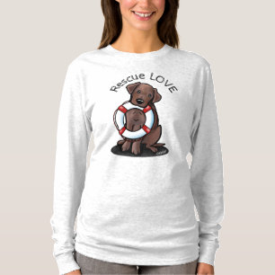 Schokolade Labrador Rescue T - Shirt
