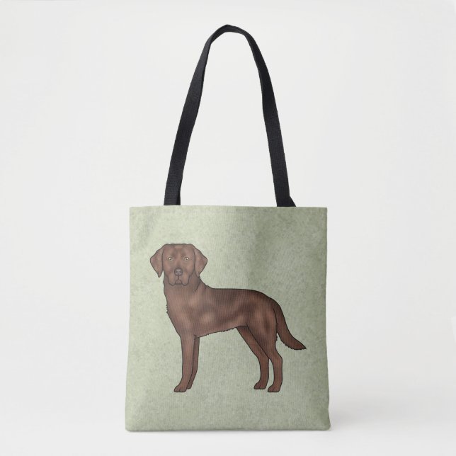 Schokolade Labrador Retriever Braun Labrador Grün (Vorderseite)