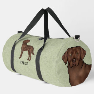 Schokolade Labrador Retriever Braun Labrador Grün Duffle Bag