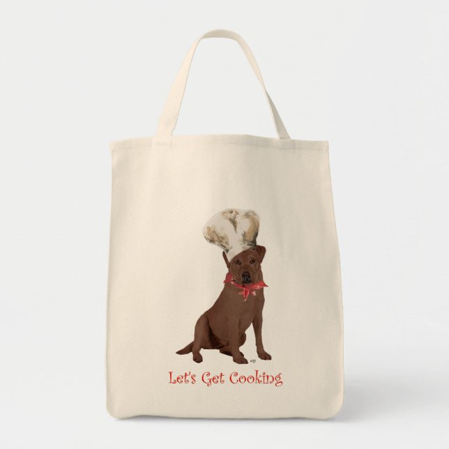Schokolade Labrador Retriever Cooking Tragetasche (Vorne)
