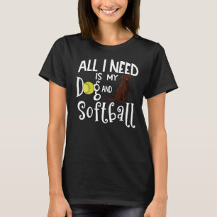 Schokolade Labrador Retriever Dog Softball Player T-Shirt