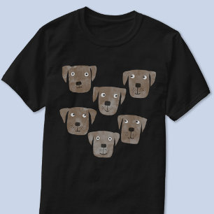 Schokolade Labrador Retriever Dog Watercolor T-Shirt