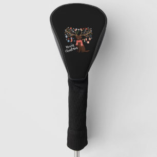 Schokolade Labrador Retriever Dog Weihnachten Golf Headcover