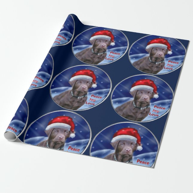 Schokolade Labrador Retriever Geschenkpapier (Ungerollt)