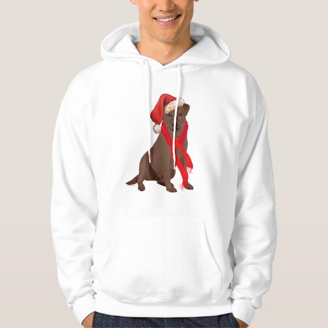 Schokolade Labrador Retriever Hoodie (Vorderseite)
