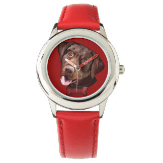 Schokolade Labrador Retriever Hunde Kinderuhren Armbanduhr