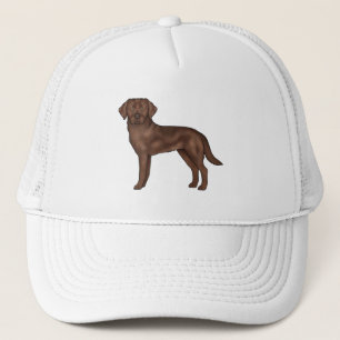 Schokolade Labrador Retriever Niedlich Cartoon Lab Truckerkappe
