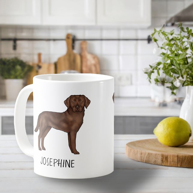 Schokolade Labrador Retriever Niedlich Labrador In Kaffeetasse (Von Creator hochgeladen)