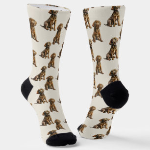 Schokolade Labrador Retriever Puppy Dog Muster Socken