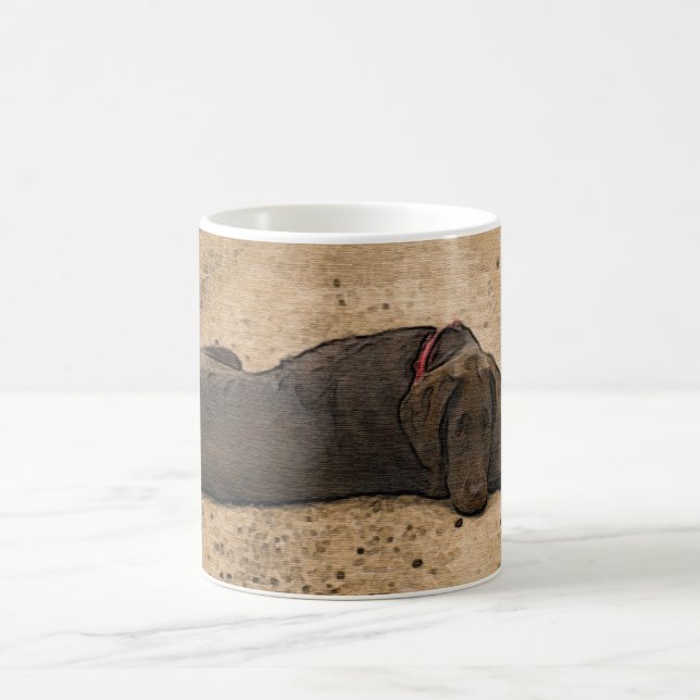 Schokolade Labrador Retriever Puppy Kaffeetasse (Mittel)