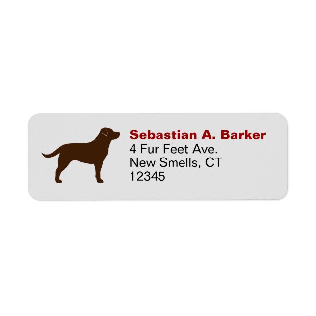 Schokolade Labrador Retriever Silhouette Brown Lab (Vorne)