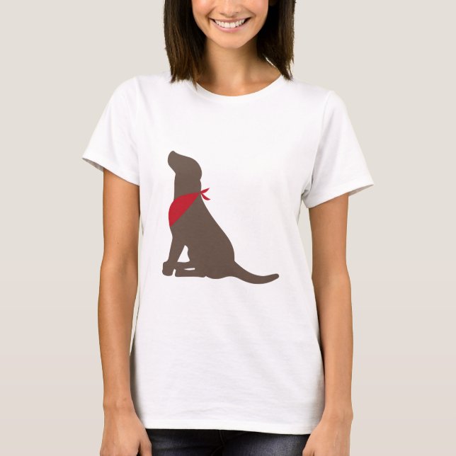 Schokolade Labrador retriever T-Shirt (Vorderseite)