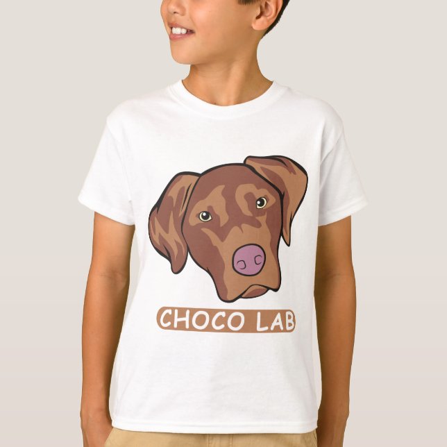 Schokolade Labrador Retriever T-Shirt (Vorderseite)
