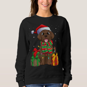 Schokolade Labrador Retriever Weihnachtsfeiertage  Sweatshirt
