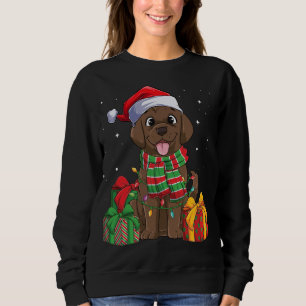 Schokolade Labrador Retriever Weihnachtsfeiertage  Sweatshirt
