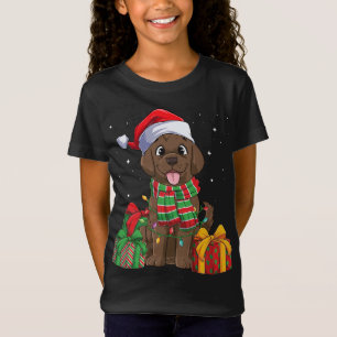 Schokolade Labrador Retriever Weihnachtsfeiertage  T-Shirt