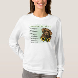 Schokolade Labrador Retriever Welpengeschenke T-Shirt
