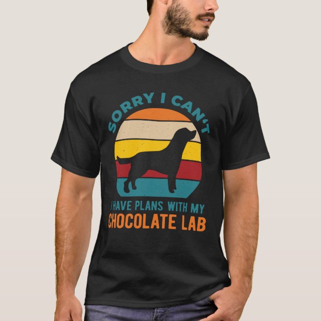 Schokolade Labrador T-Shirt (Vorderseite)