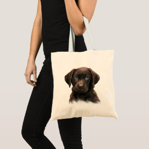 Schokolade Labrador Tote Bag Tragetasche