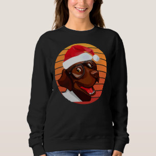 Schokolade Labrador Weihnachten Sweatshirt