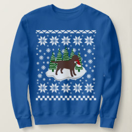 Schokolade Labrador Weihnachten Sweatshirt