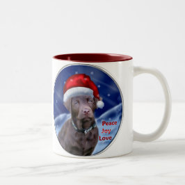 Schokolade Labrador Weihnachtsgeschenke Zweifarbige Tasse