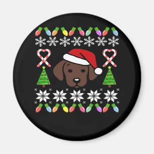 Schokolade Labrador Welpe Weihnachten Weihnachten Magnet
