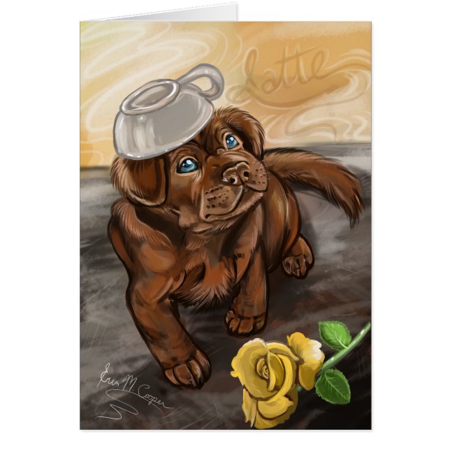 Schokolade Latte Labrador (Vorne)