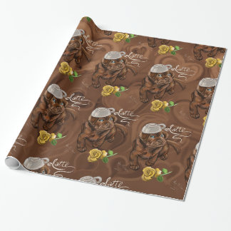 Schokolade Latte Labrador Geschenkpapier