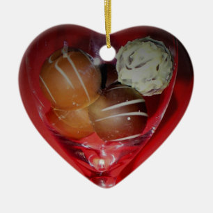 Schokolade Liebe in Glasdekoration Keramikornament