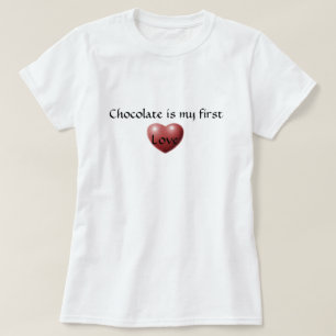 Schokolade Liebe T-Shirt