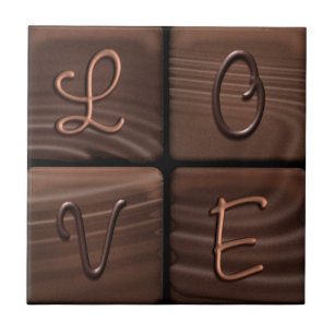 SCHOKOLADE LIEBE TITEL POPULAR GIFT FLIESE