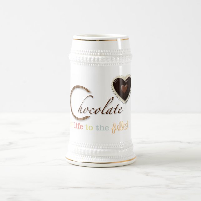 Schokolade Liebhaber Geschenke Tasse (Mittel)