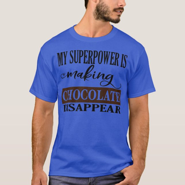 Schokolade Lover Candy Bar Baker Junk Food Diät T-Shirt (Vorderseite)