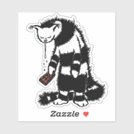 Schokolade Lover Cat Funny Aufkleber